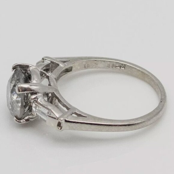 3.3CT+ Diamond Platinum Wedding Ring $37,000 - Picture 5 of 8